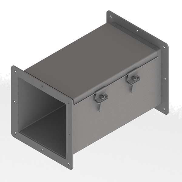 Feed-Through Wireway, 1 ft., 6inWx6inH