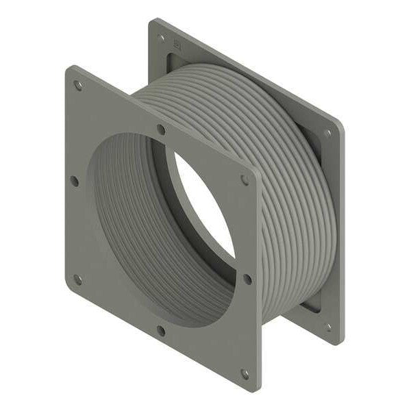 Flexible Fitting, Ind, Steel, 6in.H x 6in.L