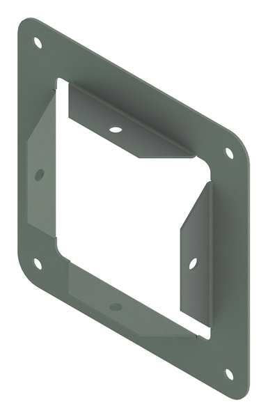 Panel Adapter, Wireway, Steel, 4in.Hx4in.L