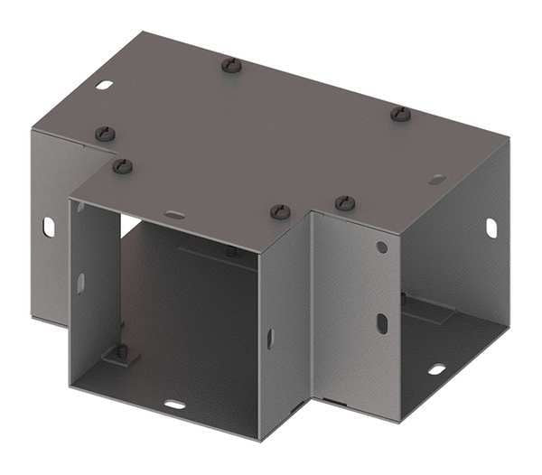 Tee Fitting, Comm, Steel, 4in. H x 4in. L