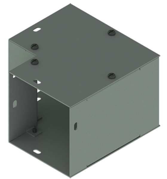 Elbow, 90deg., Comm, Steel, 4in.Hx4in.L