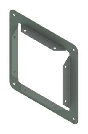Panel Adapter, Steel, 2.50in.Hx2.50in.L