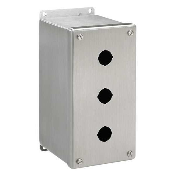 Pushbutton Enclosure, 4.75 in. D, 4 Holes