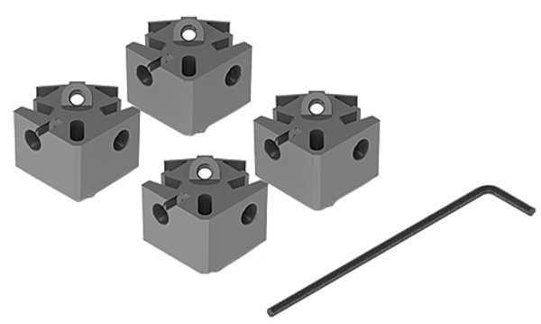 Panel Block, Adj, For Mounting Components