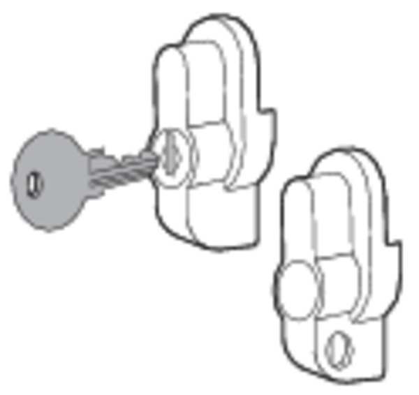 Padlock Kit, Handle, Stainless Steel