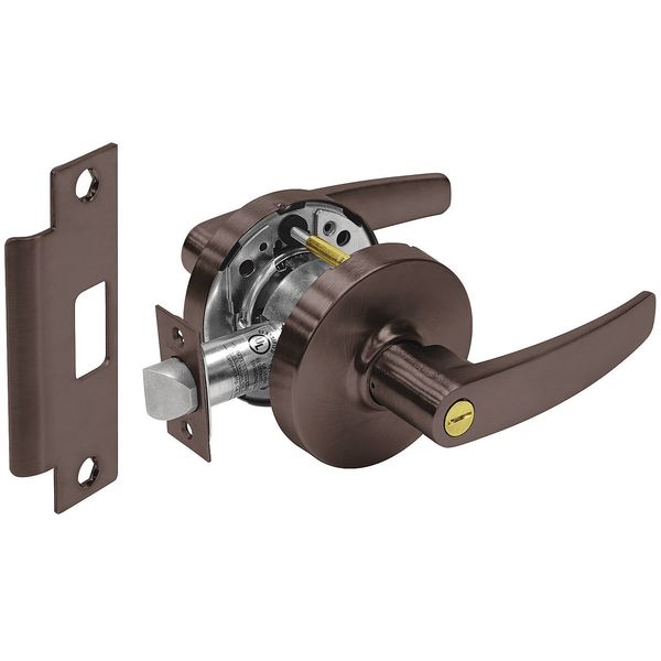 Lever Lockset, Mechanical, Privacy, Grade 1