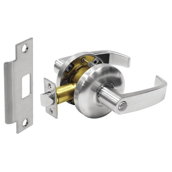 Lever Lockset, Mechanical, Privacy, Grade 2
