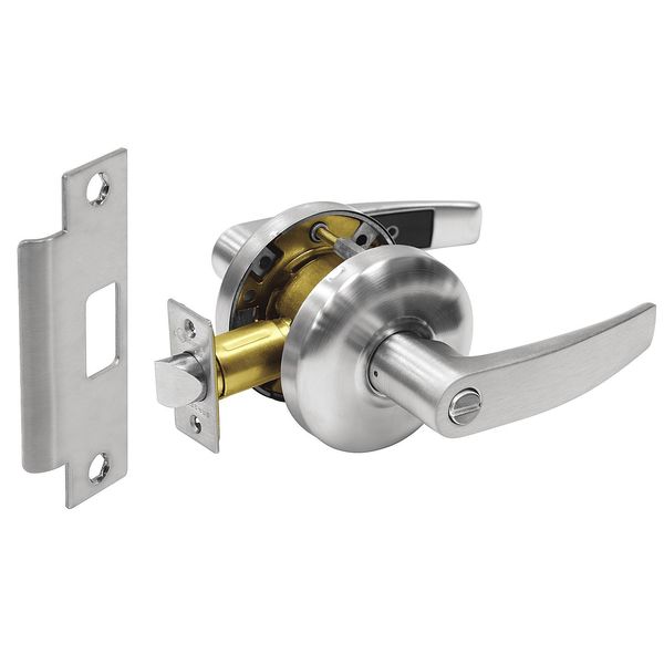 Lever Lockset, Mechanical, Privacy, Grade 2