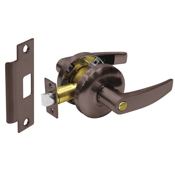 Lever Lockset, Mechanical, Privacy, Grade 2