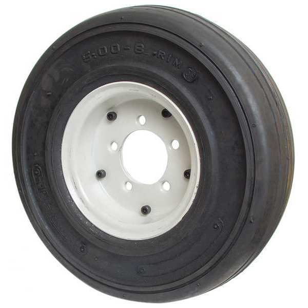 Solid Rubbr Wheel Assembly/No Hub, 16 in.