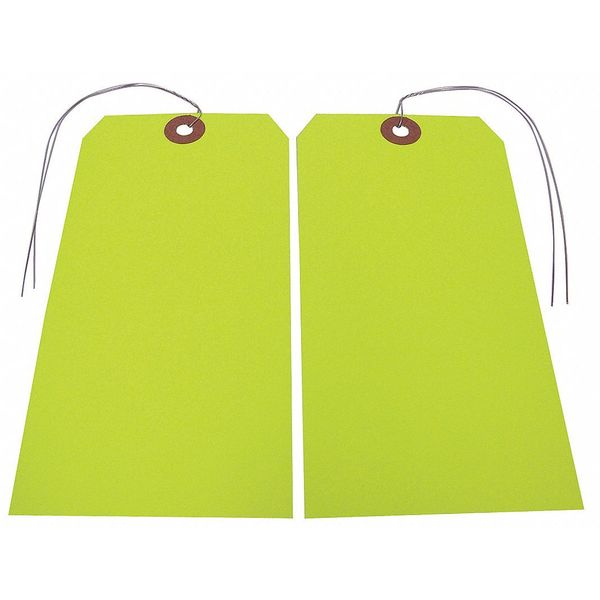 Blank Tag, 5-3/4 in. H, Yellow, PK25