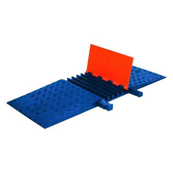 Cable Protector, Hinged, 5 Channels, 1.5ft.