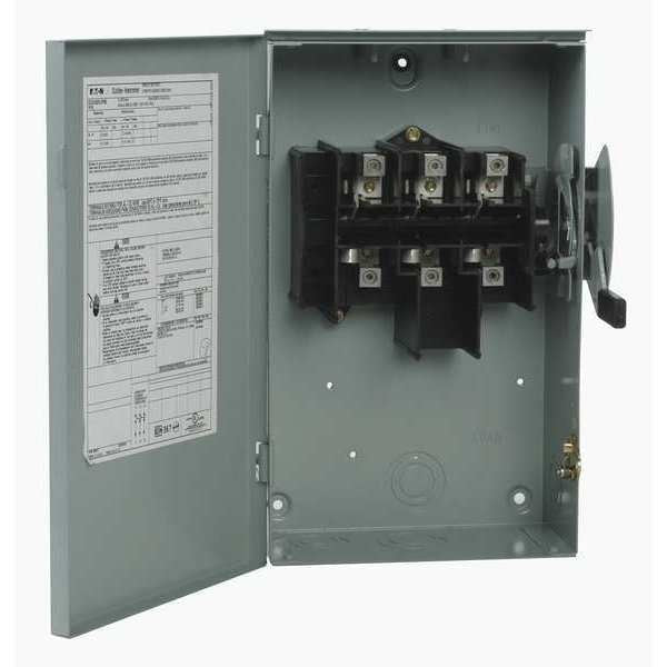 Nonfusible Safety Switch, General Duty, 240V AC, 3PST, 60 A, NEMA 1