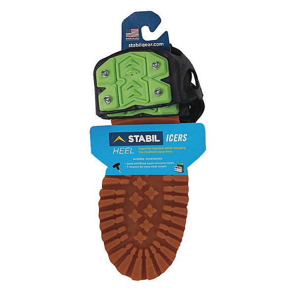 Heel Traction Aid, Universal, Blk/Gr, PR