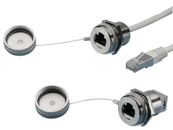 RJ45 Interface Port, Brass, Alum, Polyamide