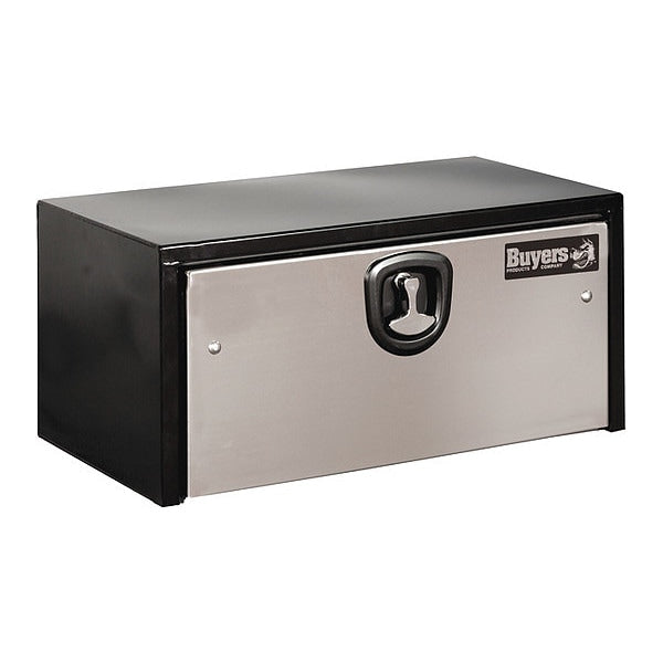 Black Steel Box W/ S/S Door, 14X16X30