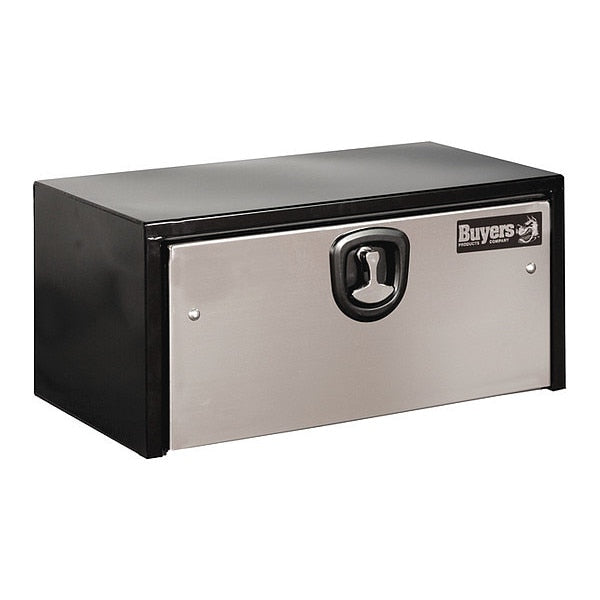 Black Steel Box W/ S/S Door, 14X16X36