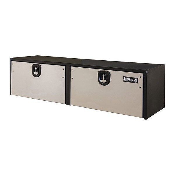 Black Steel Box W/ S/S Door, 18X18X72