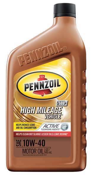 Engine Oil, 10W-40, 1 Qt., Hi Mileage