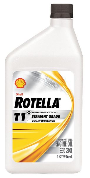 Diesel Engine Oil, 1 Qt., 30W, Rotella T1