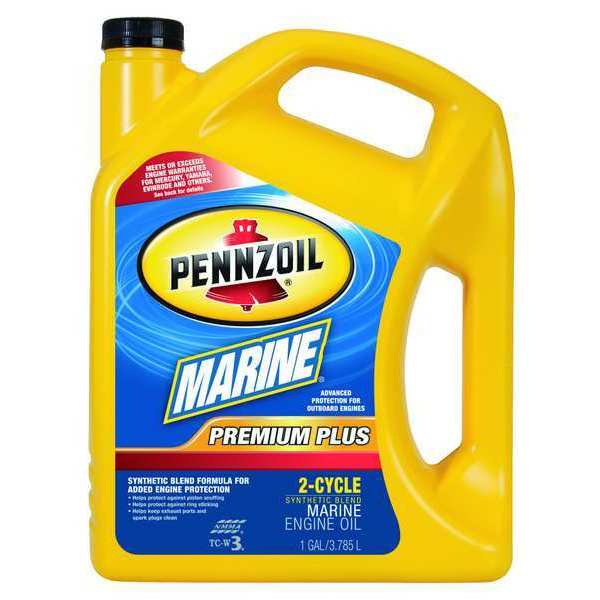 2-Cycle Synthetic Blend Marine Motor Oil, Prem Plus, TC-W3, 1 Gal.