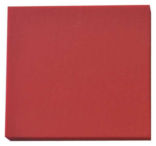 Foam Sheet, Crosslink, 24 in W, 48 in L, 1 in Thick, Red