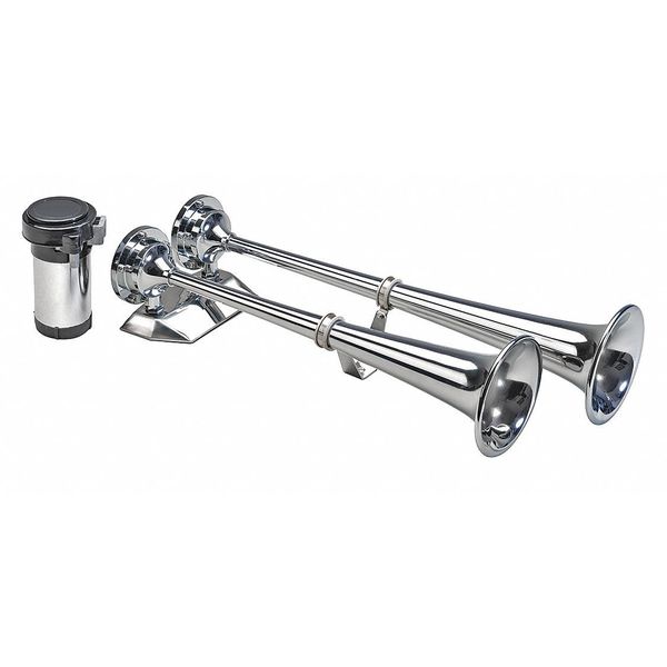 Marine Air Horn, Electric, 17 in. L, 24VDC