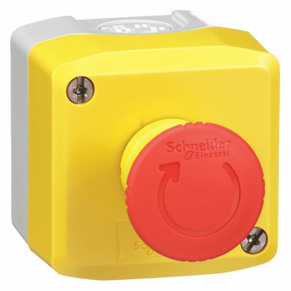 Push Buttn Cntrol Station, 1NC, Mshrm Head