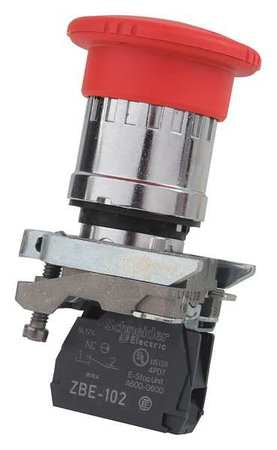 Emergency Stop Push Button, 22 mm, 1NC, Red