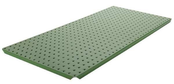 Pegboard, 3in.Hx32in.W, Metal, Green, PK2