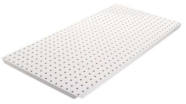 Pegboard, 16in.Hx32in.W, Metal, White, PK2