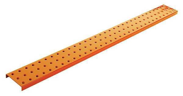 Pegboard, 16in.Hx32in.W, Metal, Orange, PK2