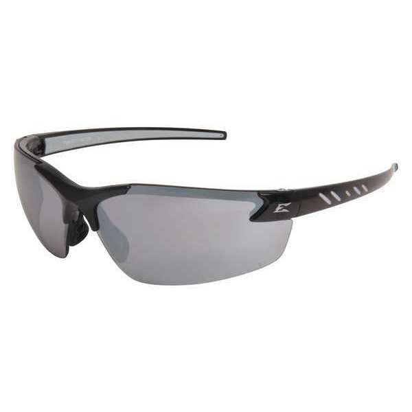 Safety Glasses, Wraparound Silver Mirror Polycarbonate Lens, Scratch-Resistant