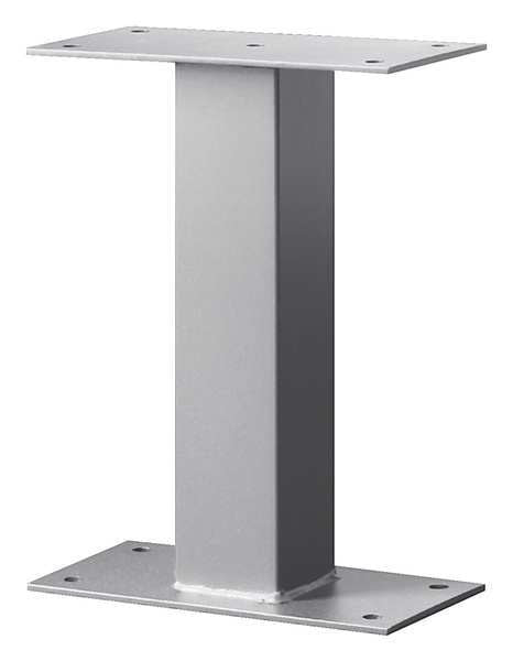 Standard Pedestal, Silver, Powder Coated, Bolt, Mail Package Drop