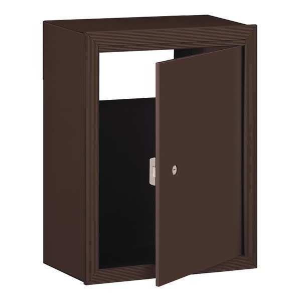 Receptacle, Bronze, Powder Coated, 1 Doors, Surface, Surface Mounting