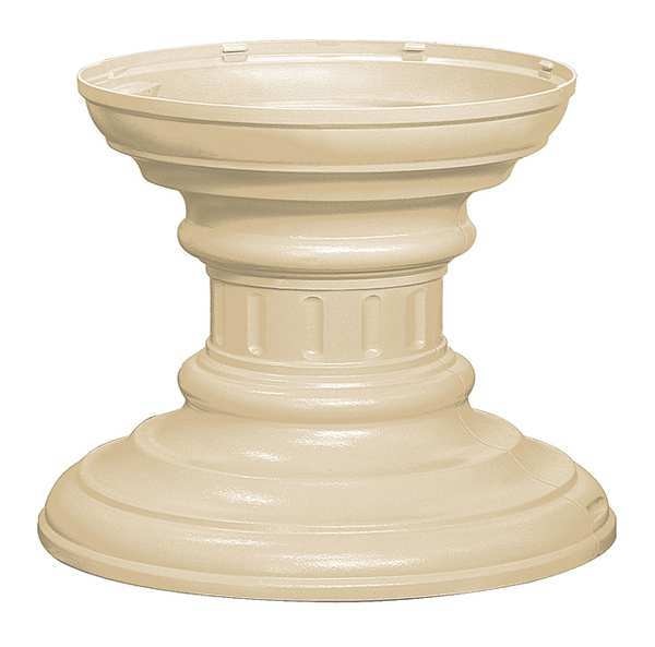 Cluster Box Unit Pedestal, Sandstone, Powder Coated, In Ground, Decorative