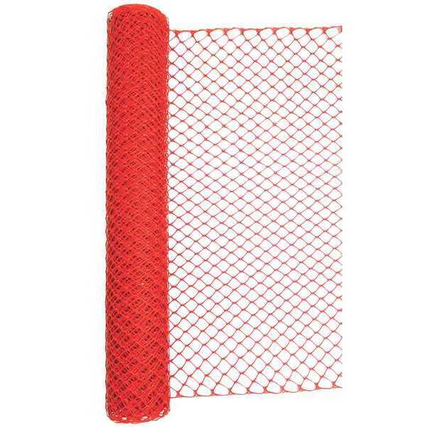 Barrier Fence, 4ft. H, 50 ft. L, Orange