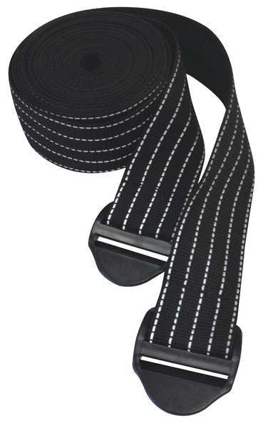 Column Protector Straps, 158inL, Blck, PK2