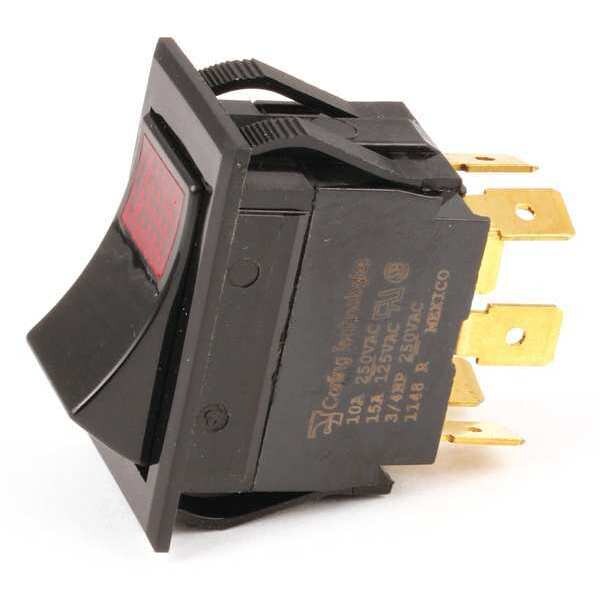 Power Switch 250V Red