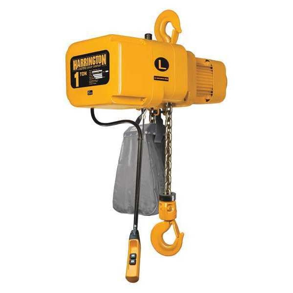 Air Chain Hoist, Pull Cord, 2000 lb., 10 ft