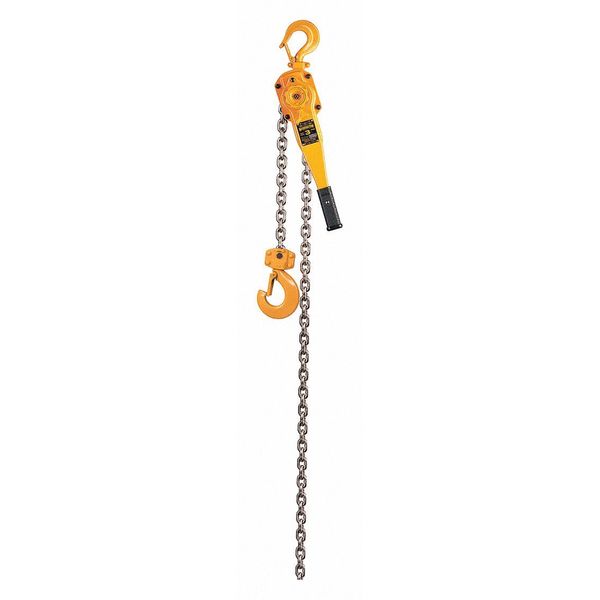 Lever Chain Hoist, 6,000 lb Load Capacity, 15 ft Hoist Lift, 1 5/16 in Hook Opening