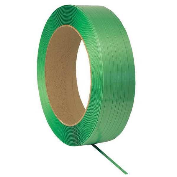 Plastic Strapping, 4000ft L, 35 mil, Green