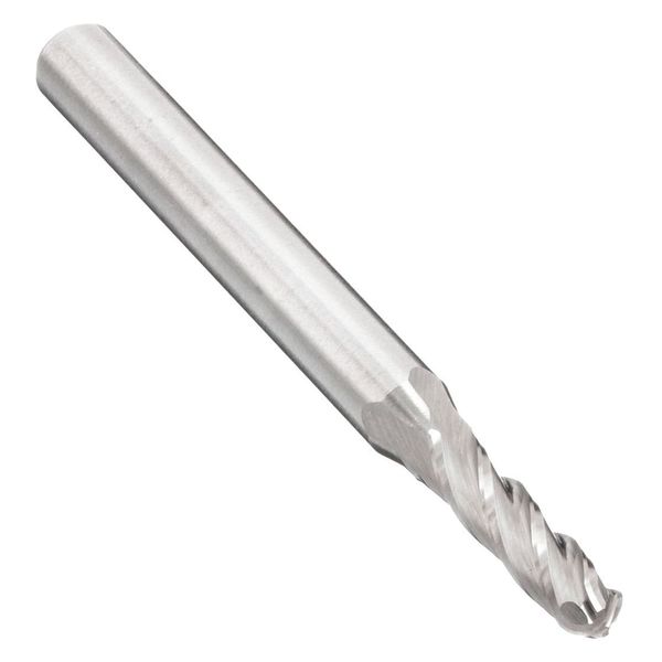 Carbide End Mill, Ball Nose, 1.25mm Neck L