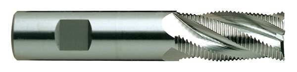 Powdered Metal End Mll, Square, 9/16in Dia
