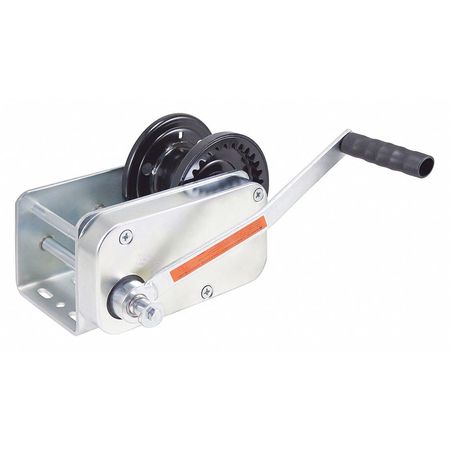 Heavy-Duty Brake Winch, Spur Gear, 3500 lb
