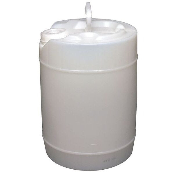 Pail, Screw Top, Round, 5 gal, Plast, Natural