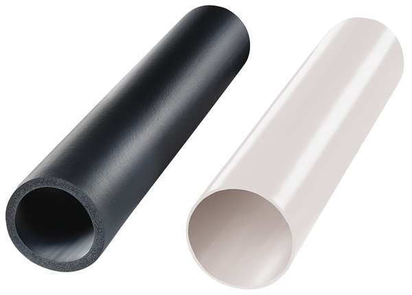 Conveyor Roller Cover, PVC, Wht, 60 in. L