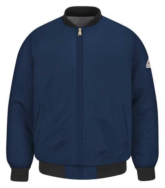 Flame Resistant Jacket, Navy, Nomex(R), L