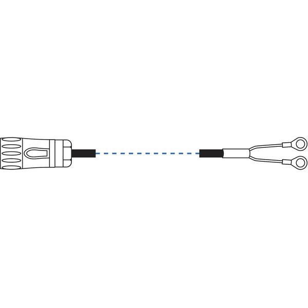 Lug Cable Assy with 2 ft Straight Cable