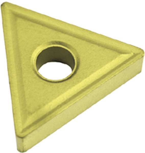 Triangle Turning Insert, Triangle, 3/8 in, TNMG, 0.0156 in, Carbide